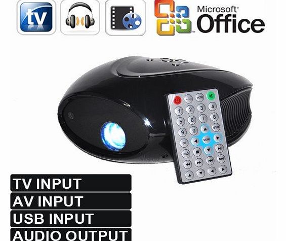 China OEM LED Multimedia Digital Projector with DVD Player 960*320 800lumens 800:1 Support Global Standard Tv Signal