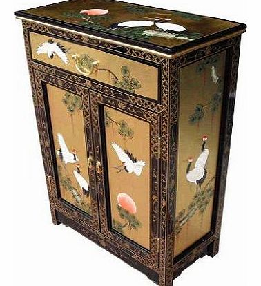 China Warehouse Direct Gold Leaf Cabinet, Oriental Chinese Furniture