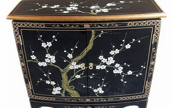 China Warehouse Direct Oriental Chinese Furniture - Blossom 2 Door Hall Cabinet