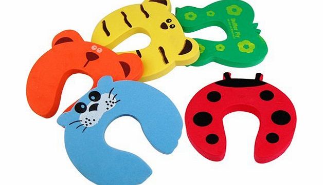 chinkyboo 5 Pcs Baby Kids Cute Cartoon Home Safety Door Stoppers Security Helper Cushion