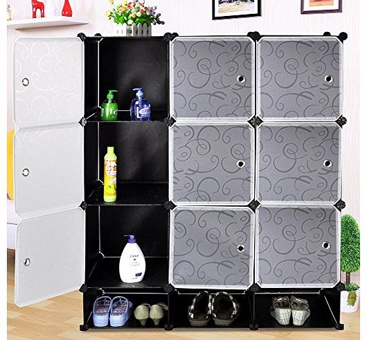 New family 3/6/9-layer Strong Storage Rack Books Toys Case Shelf Cube Cabinet Cubby For Decorative Items Photos Toys Etc,home necessary storage cabinet (9-layer)
