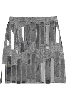 Chloandeacute; Fine check mini skirt