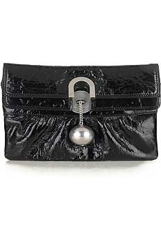 Chloandeacute; Inge patent leather clutch