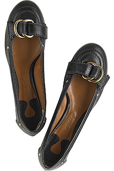 Chloandeacute; Leather moccasins