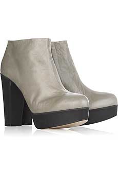 Platform sole booties