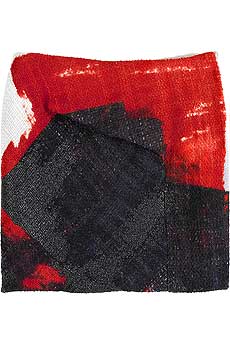 Chloandeacute; Roller print mini skirt