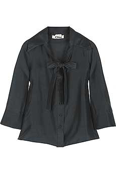 Chloandeacute; Silk blend blouse