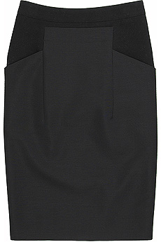 Chloandeacute; Technic wool mini skirt