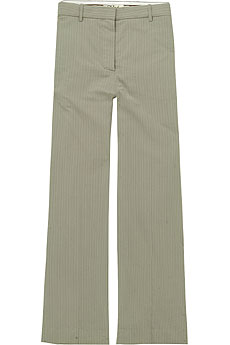 Cotton pinstripe pants