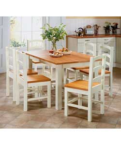 Country White Dining Table