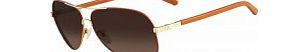 Chloe Ladies Gold and Brick CE107S Sunglasses