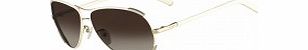 Chloe Ladies Gold and Cream CE100SL Sunglasses
