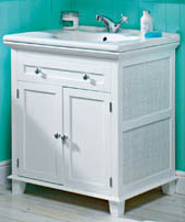 Chloe White Double Door Vanity Unit