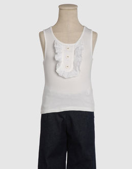 CHLOEand#39; TOP WEAR Sleeveless t-shirts GIRLS on YOOX.COM