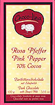 Choco-Lina Pink Pepper, Dark chocolate bar