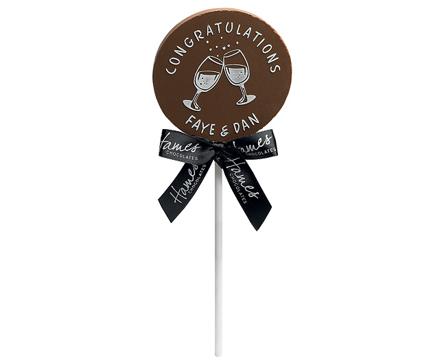chocolate Message Lollipops Congratulations