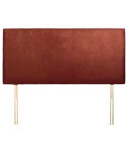 chocolate Suede Effect Kingsize Headboard