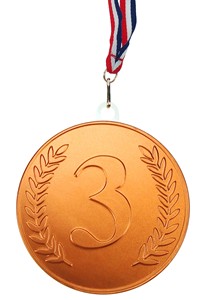 100mm Bronze chocolate medal - Bulk case of 20