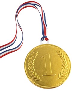 Chocolate Trading Co 75mm chocolate medal - Single medal