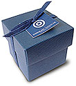 Chocolate Trading Co. Blue Cube Chocolate Box