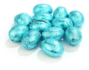 Blue mini Easter eggs - Bulk bag of 620