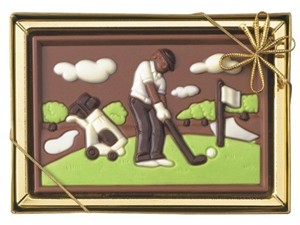 Chocolate golfer
