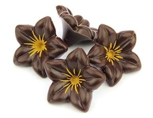 Chocolate Trading Co Dark chocolate flowers - Bulk case of 76