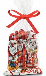 Foiled milk chocolate santas - Bulk box of 140