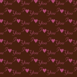 Chocolate Trading Co I love you, chocolate transfer sheets x2