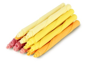 Multi-coloured chocolate cigarellos - Small box