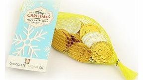 Net of Christmas sterling chocolate coins 25g