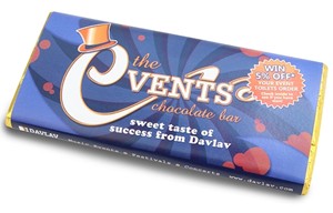 Personalised chocolate bars 80g