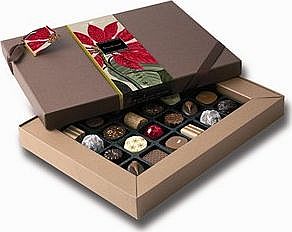 Chocolate Trading Co Poinsettia Christmas chocolate Box - 36 Box