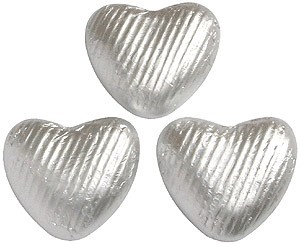 Chocolate Trading Co Silver chocolate hearts - Bag of 20