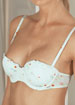 Cartoon Floral underwired balconette bra