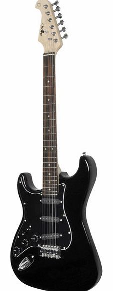 Chord Cal63 Electric Guitar Black Gloss Left-handed
