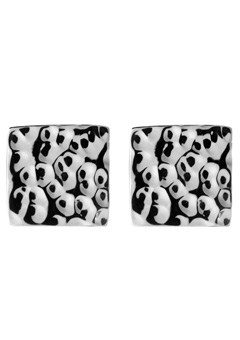 Silver Brick Earrings by Chris Lewis CLBS1