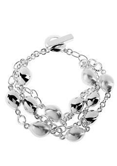 Chris Lewis Silver Coffee Bean Bracelet by Chris Lewis CLCBB