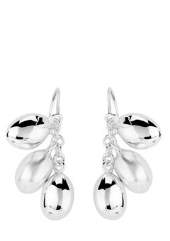 Chris Lewis Silver Coffee Bean Earrings by Chris Lewis CLCBE