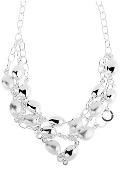 Silver Coffee Bean Necklace by Chris Lewis CLCBN