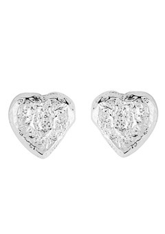 Silver Heart Earrings by Chris Lewis CLRHE