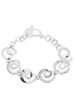 Silver Spiral Bracelet by Chris Lewis CLSB