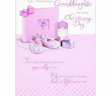 Christening Greeting Card Granddaughter Christening, Christening Greeting Card