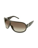 Christian Dior Black Tie - Aviator Shield Logo Sunglasses