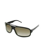 Christian Dior Black Tie - Signature Rectangular Sunglasses