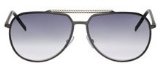 Christian Dior DIOR 0107/S Sunglasses C93 (1B) S/M RUTH/D (GREY SF) 61/13 Medium
