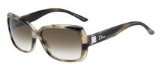 Christian Dior DIOR MINI 2 Sunglasses WT3 (DB) DRK HORN (BROWNGREY SF) 58/15 Medium