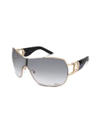 Christian Dior Dior Precoll1 - Cutout Logo Shield Sunglasses