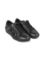 Christian Dior Sprint - Black Cannage Leather Sneaker Shoes