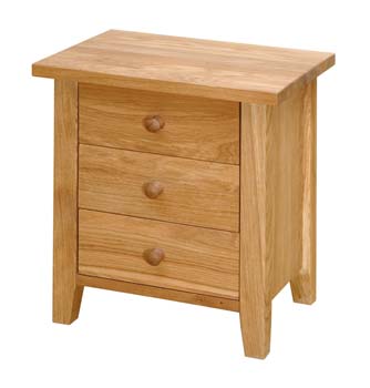 Ardennes 3 Drawer Bedside Table